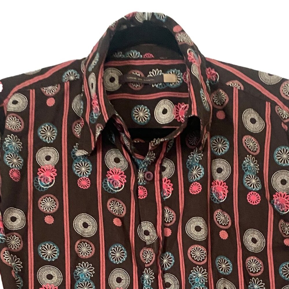 Men's made on earth retro l/s cotton button down rockabilly